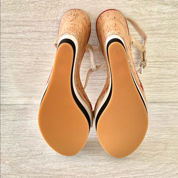 NEW plenty by tracy reese Tess leather wedge sandals - Picture 4 of 7